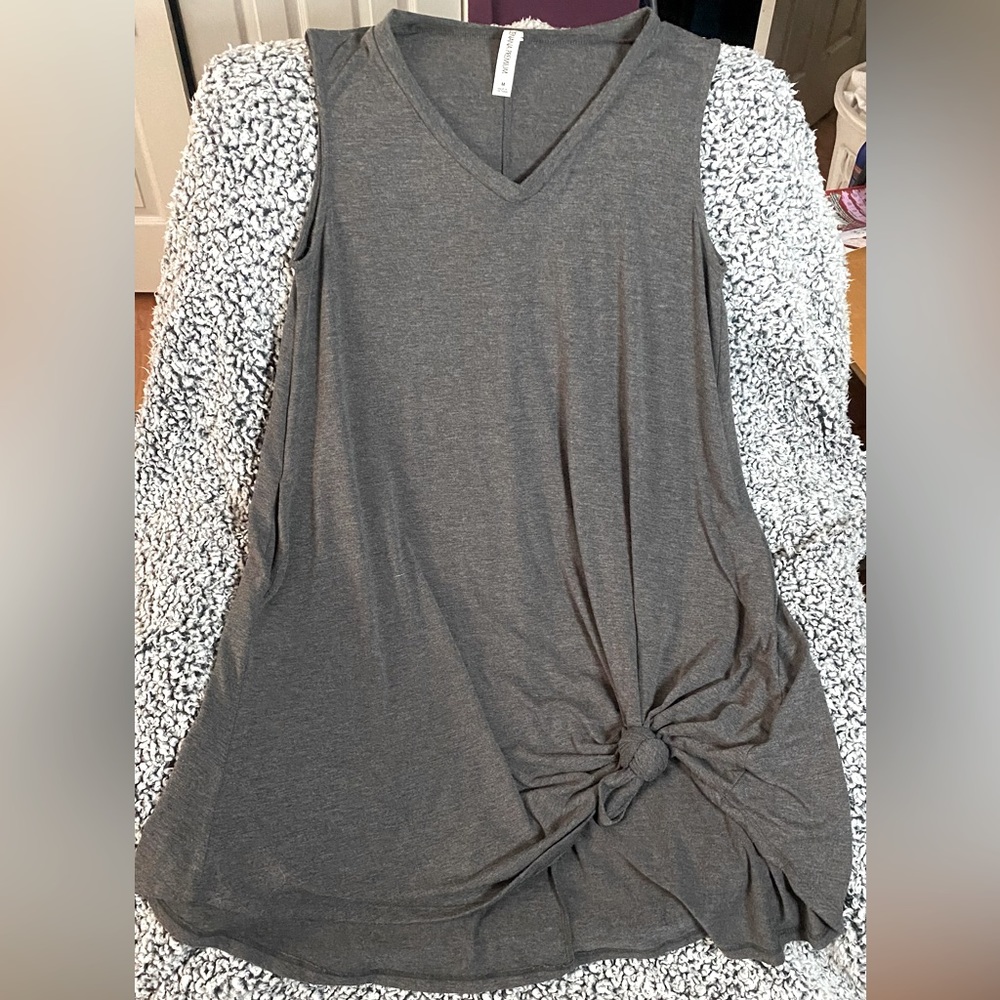 Loose-Fitting Tank Top Dress